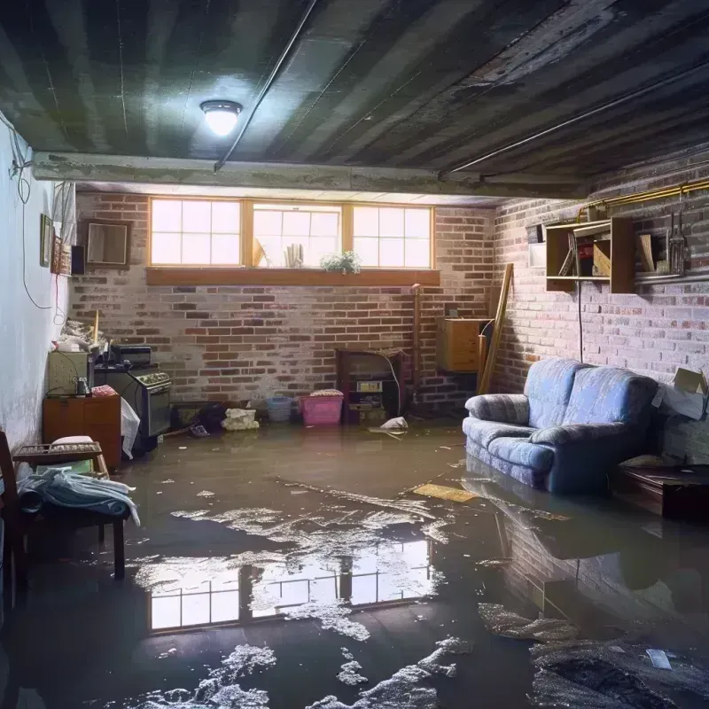 Flooded Basement Cleanup in North Westport, MA